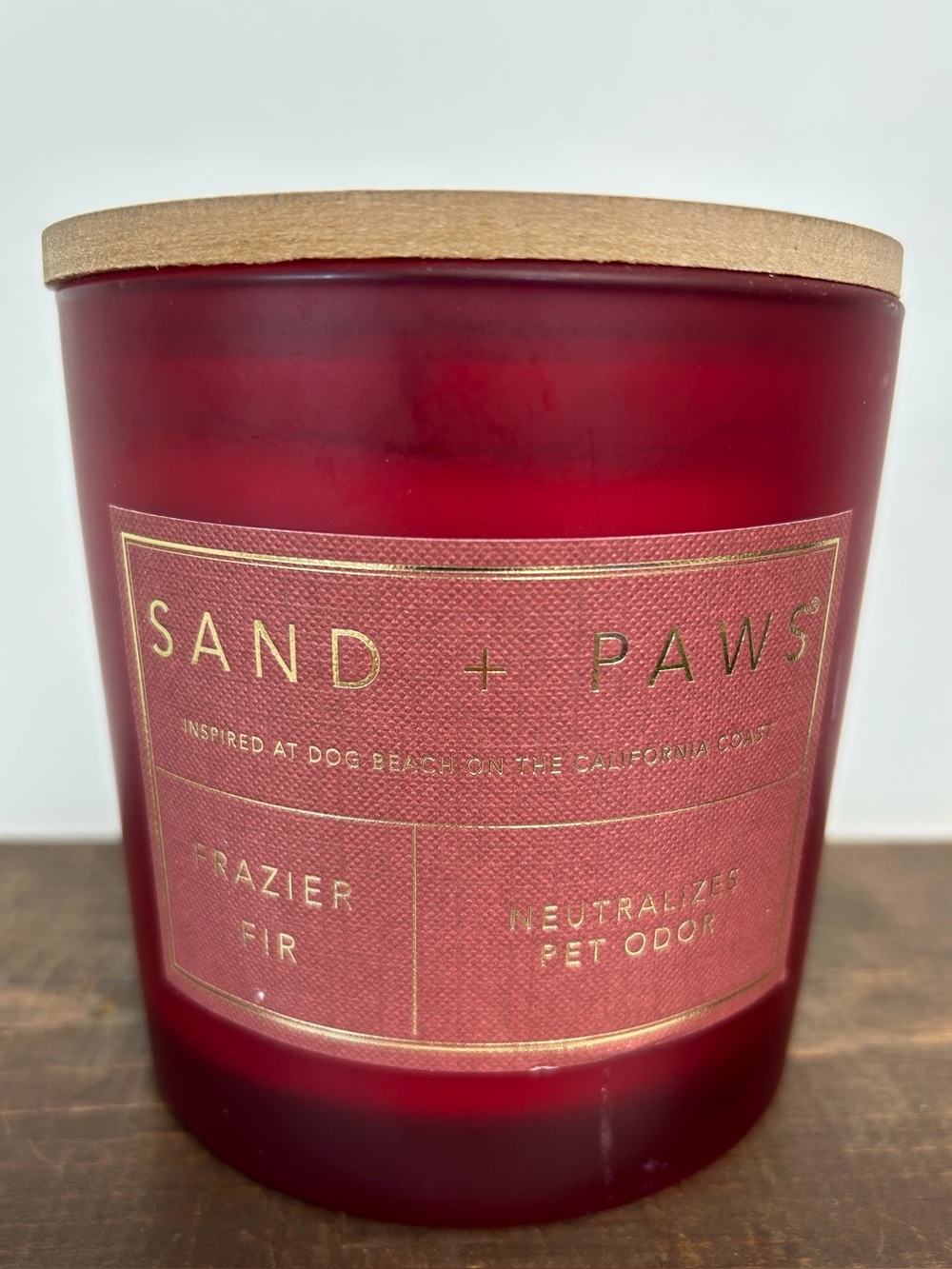 Sand + Paws NWT Unused Holiday 3 Wick Frazier Fir 21 Oz. Soy Wax Blend Candle